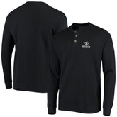 New Orleans Saints Dunbrooke Logo Maverick Thermal Henley Long Sleeve T-Shirt | NFL Outlet