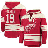 Steve Yzerman Detroit Red Wings '47 Player Lacer Pullover Hoodie - NHL Hoodies
