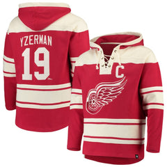 Steve Yzerman Detroit Red Wings '47 Player Lacer Pullover Hoodie - NHL Hoodies