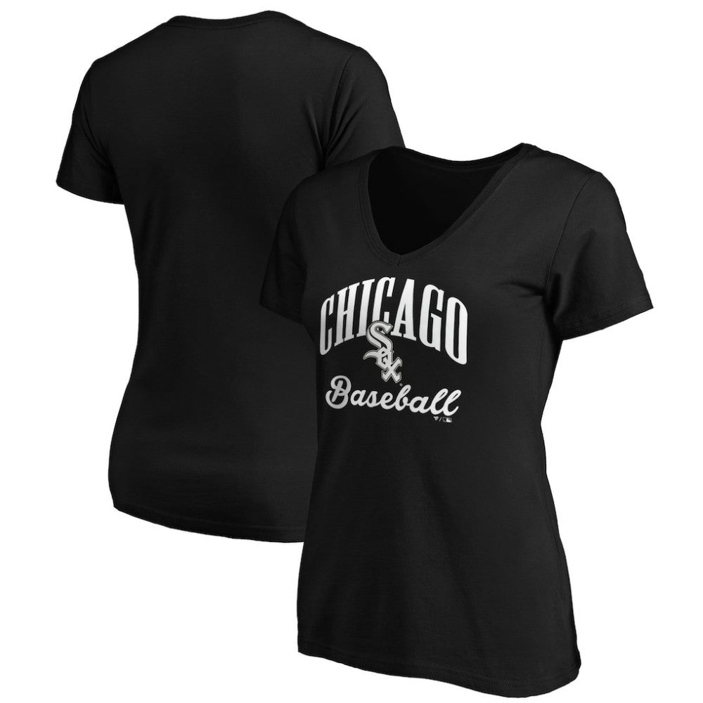 Chicago White Sox Fanatics Women's Victory Script V-Neck T-Shirt - MLB T-shirts