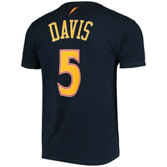 Navy Baron Davis Golden State Warriors Hardwood Classics Stitch Name & Number T-Shirt sale | NBA