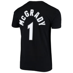 Black Tracy McGrady Orlando Magic Hardwood Classics Stitch Name & Number T-Shirt | NBA