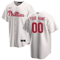 Philadelphia Phillies Nike Home Replica Custom Jersey - MLB Jerseys