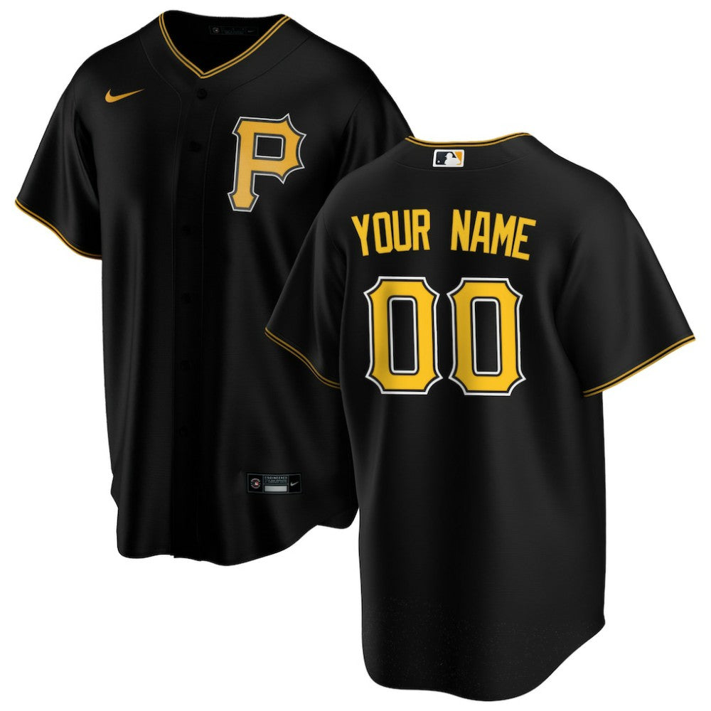 Pittsburgh Pirates Nike Alternate Replica Custom Jersey - MLB Jerseys