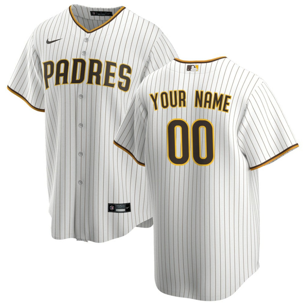 San Diego Padres Nike Home Replica Custom Jersey - MLB Jerseys