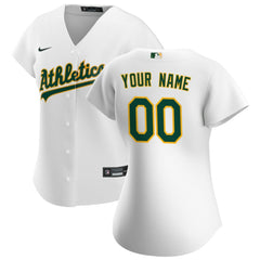 Athletics Nike Women's Home Replica Custom Jersey - MLB Jerseys