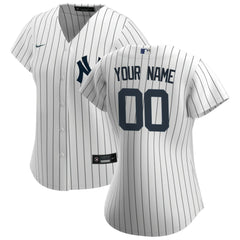New York Yankees Nike Women's Home Replica Custom Jersey - MLB Jerseys