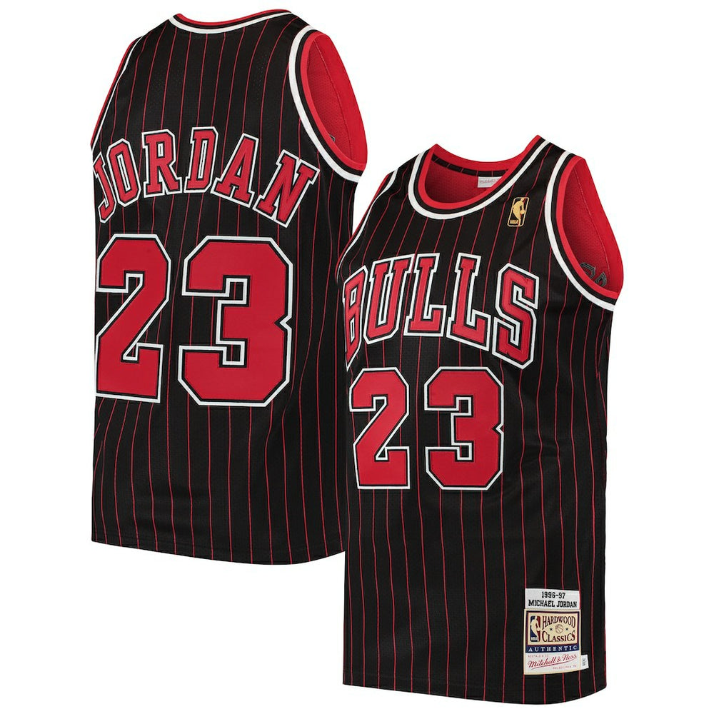 Black Michael Jordan Chicago Bulls 1996/97 Hardwood Classics Authentic Jersey sale | NBA
