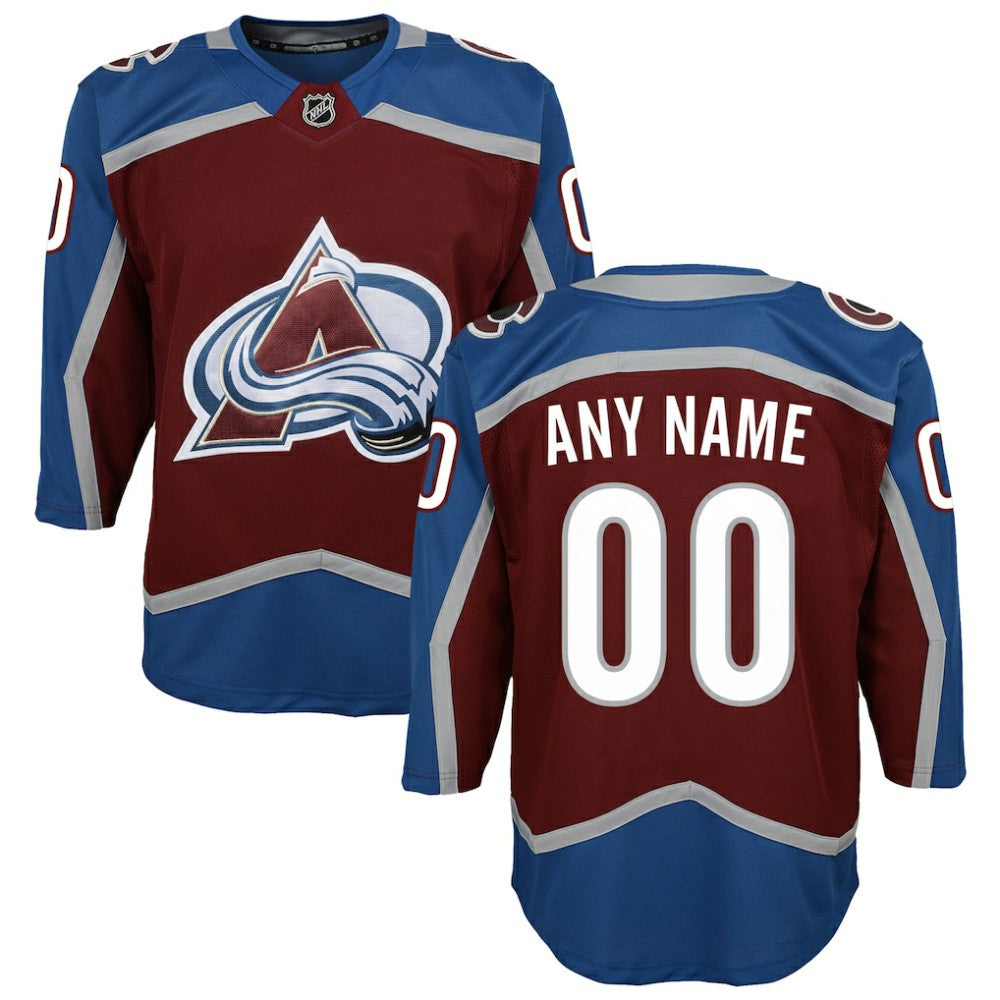 Colorado Avalanche Youth Home Premier Custom Jersey - NHL Jerseys