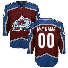 Colorado Avalanche Youth Home Premier Custom Jersey - NHL Jerseys