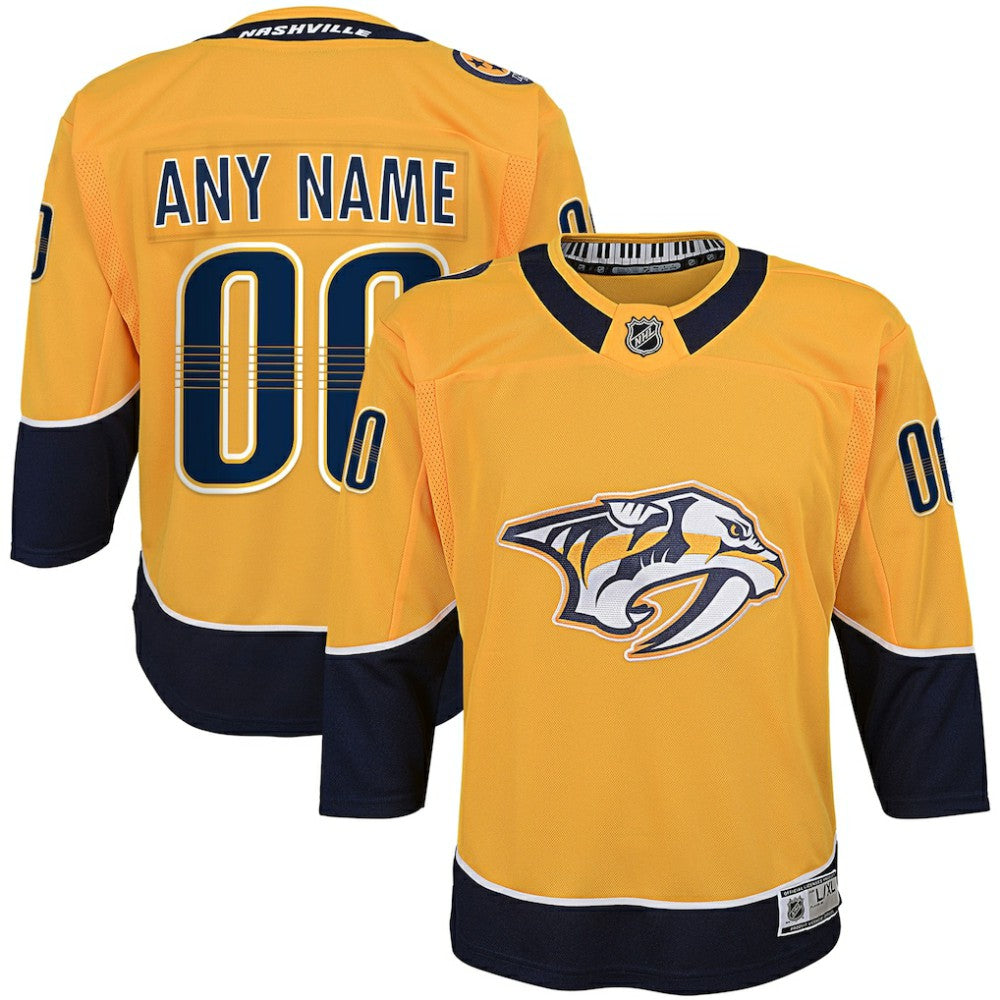 Nashville Predators Youth Home Premier Custom Jersey - NHL Jerseys