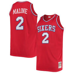 Red Moses Malone Philadelphia 76ers 1982/83 Big & Tall Hardwood Classics Swingman Jersey | NBA