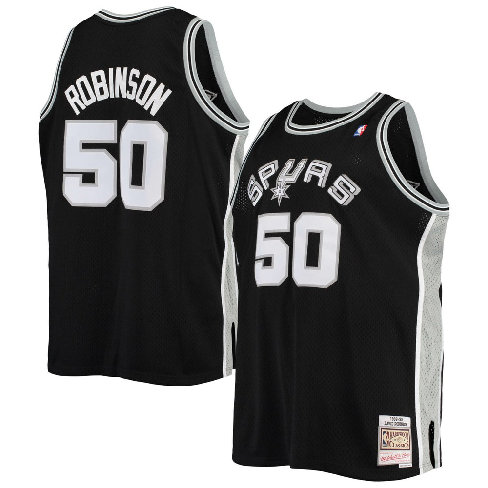 Black David Robinson San Antonio Spurs 1998/99 Big & Tall Hardwood Classics Swingman Jersey | NBA