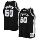 Black David Robinson San Antonio Spurs 1998/99 Big & Tall Hardwood Classics Swingman Jersey | NBA