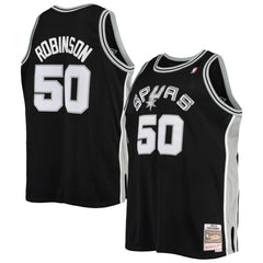 Black David Robinson San Antonio Spurs 1998/99 Big & Tall Hardwood Classics Swingman Jersey | NBA