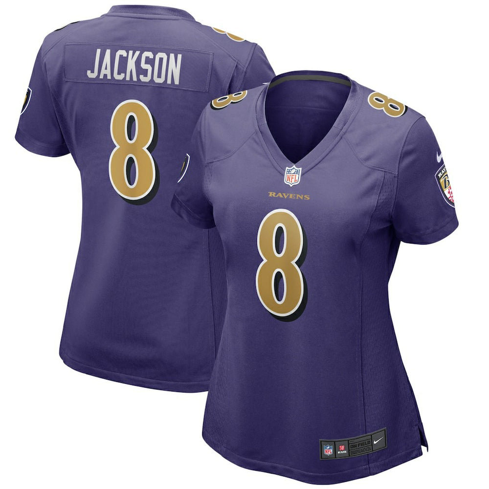 Baltimore Ravens Lamar Jackson Women's Alternate Game Player Jersey | NFL New