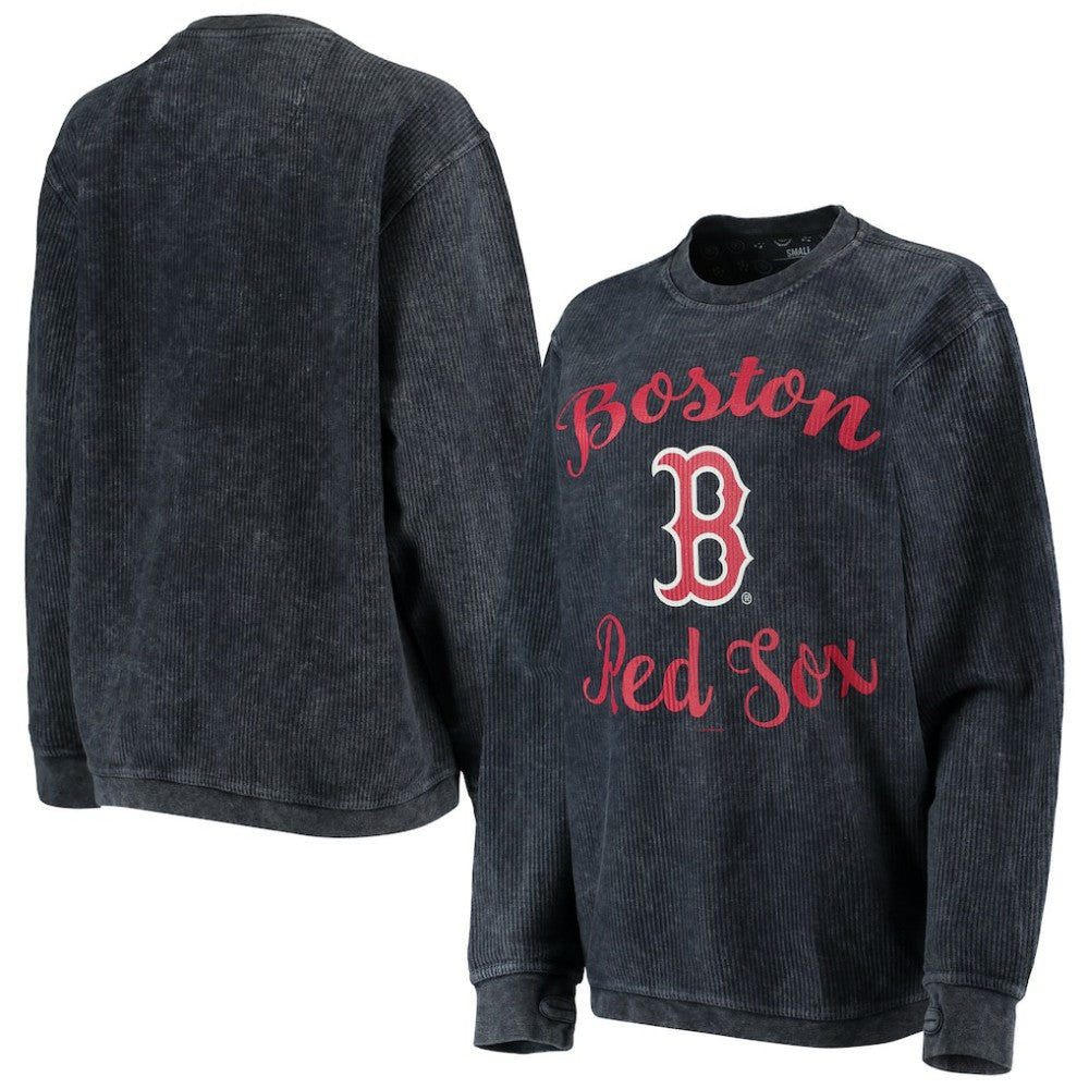 Boston Red Sox G-III 4Her by Carl Banks Women's Script Comfy Cord Pullover Sweatshirt - MLB Pullover