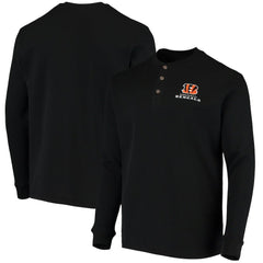 Cincinnati Bengals Dunbrooke Logo Maverick Thermal Henley Long Sleeve T-Shirt | NFL Hot
