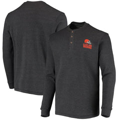 Cleveland Browns Dunbrooke Logo Maverick Thermal Henley Long Sleeve T-Shirt | NFL Outlet