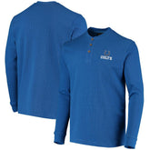 Indianapolis Colts Dunbrooke Logo Maverick Thermal Henley Long Sleeve T-Shirt | NFL New