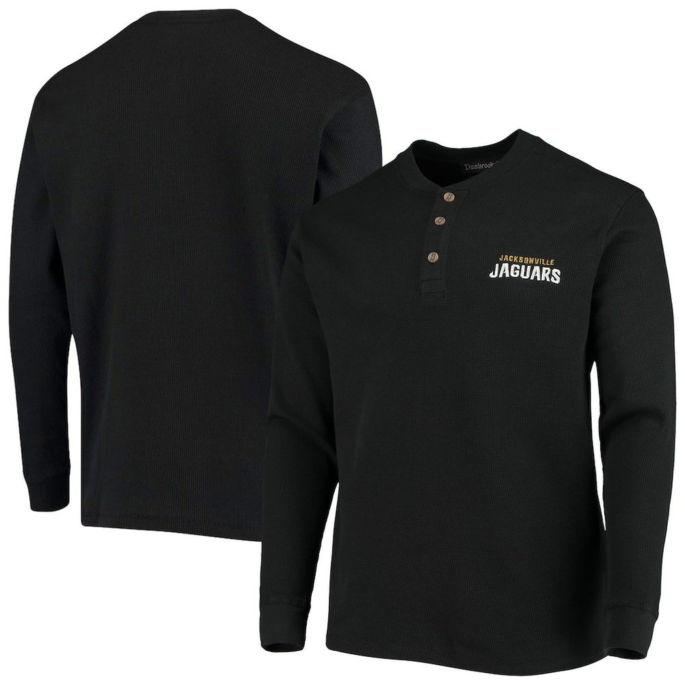 Jacksonville Jaguars Dunbrooke Logo Maverick Thermal Henley Long Sleeve T-Shirt | NFL Sale