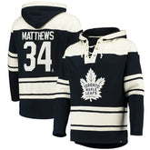 Auston Matthews Toronto Maple Leafs '47 Player Name & Number Lacer Pullover Hoodie - NHL Hoodies