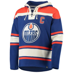 Wayne Gretzky Edmonton Oilers '47 Retired Player Name & Number Lacer Pullover Hoodie - NHL Hoodies