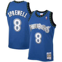 Blue Latrell Sprewell Minnesota Timberwolves 2003/04 Hardwood Classics Swingman Jersey | NBA