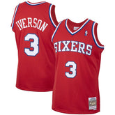 Red Allen Iverson Philadelphia 76ers 2002/03 Hardwood Classics Swingman Jersey | NBA