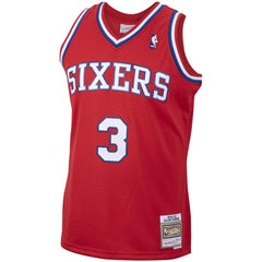 Red Allen Iverson Philadelphia 76ers 2002/03 Hardwood Classics Swingman Jersey | NBA