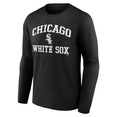 Men's Black Chicago White Sox Team Heart & Soul Long Sleeve T-Shirt - MLB T-shirts