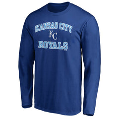 Men's Royal Kansas City Royals Team Heart & Soul Long Sleeve T-Shirt - MLB T-shirts