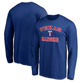 Men's Royal Texas Rangers Team Heart & Soul Long Sleeve T-Shirt - MLB T-shirts