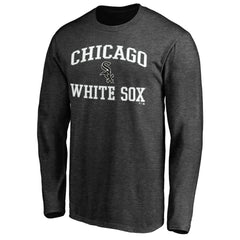 Men's Charcoal Chicago White Sox Team Heart & Soul Long Sleeve T-Shirt - MLB T-shirts