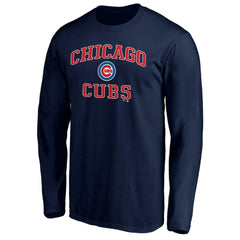 Men's Navy Chicago Cubs Team Heart & Soul Long Sleeve T-Shirt - MLB T-shirts