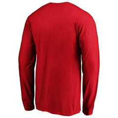 Men's Red Texas Rangers Team Heart & Soul Long Sleeve T-Shirt - MLB T-shirts