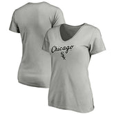 Chicago White Sox Fanatics Women's Team Logo Lockup V-Neck T-Shirt - MLB T-shirts