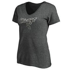 Chicago White Sox Fanatics Women's Team Logo Lockup V-Neck T-Shirt - MLB T-shirts