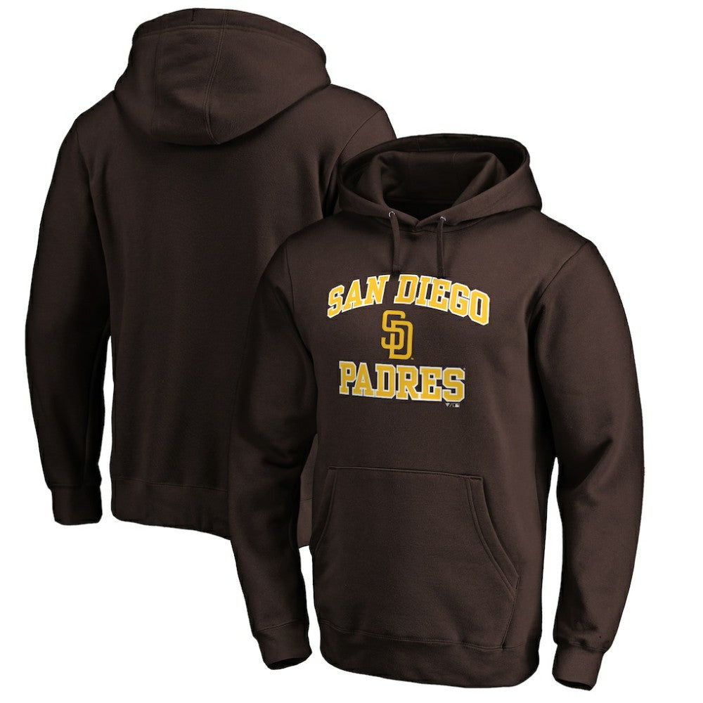 San Diego Padres Fanatics MTO Label Heart & Soul Pullover Hoodie - MLB Hoodies