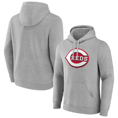 Cincinnati Reds Official Logo Fitted Pullover Hoodie - MLB Hoodies
