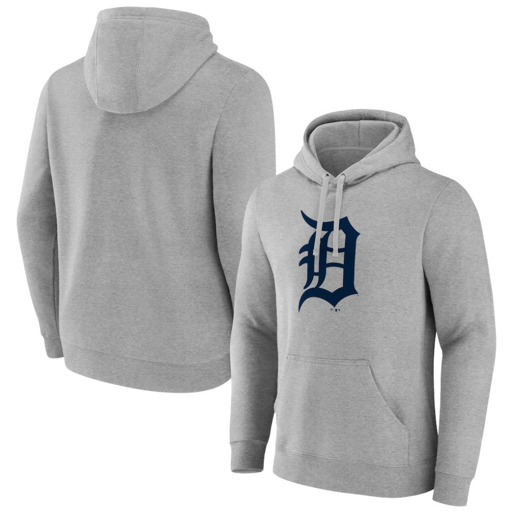 Detroit Tigers Official Logo Fitted Pullover Hoodie - MLB Hoodies