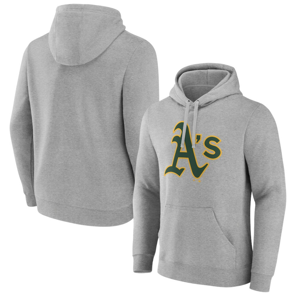 Athletics Official Logo Fitted Pullover Hoodie - MLB Hoodies