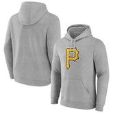 Pittsburgh Pirates Official Logo Fitted Pullover Hoodie - MLB Hoodies