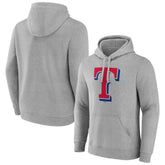 Texas Rangers Official Logo Fitted Pullover Hoodie - MLB Hoodies