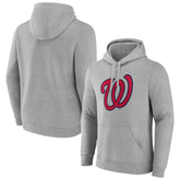 Washington Nationals Official Logo Fitted Pullover Hoodie - MLB Hoodies