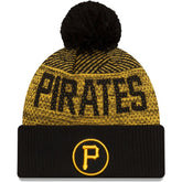 Pittsburgh Pirates New Era Authentic Collection Sport Cuffed Knit Hat with Pom - MLB Hats
