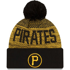 Pittsburgh Pirates New Era Authentic Collection Sport Cuffed Knit Hat with Pom - MLB Hats