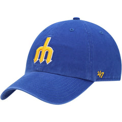 Seattle Mariners '47 1977 Logo Cooperstown Collection Clean Up Adjustable Hat - MLB Hats