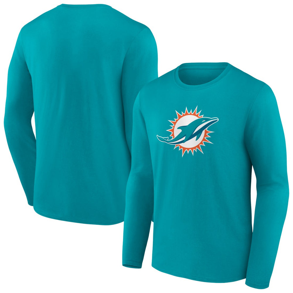 Miami Dolphins Primary Team Logo Long Sleeve T-Shirt | NFL Hot