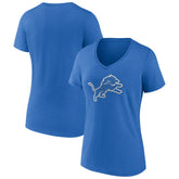 Detroit Lions Women's Primary Team Logo V-Neck T-Shirt | NFL Near me